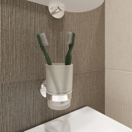 Подстаканник одинарный IDDIS Sena матовое стекло сплав металлов (SENSSG1i45)