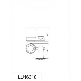 Подстаканник одинарный RUSH Luson (LU16310)