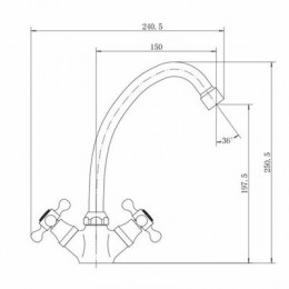 Смеситель для кухни FASHUN (A4119)