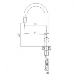 Смеситель для кухни Haiba (HB70304-5)