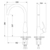 Смеситель для кухонной мойки Lemark Linara (LM0405C)