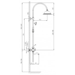 Душевая система Timo Adelia 3-х режимная (SX-6010/00 chrome)