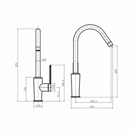 Смеситель для кухни  FASHUN (A54025-7)