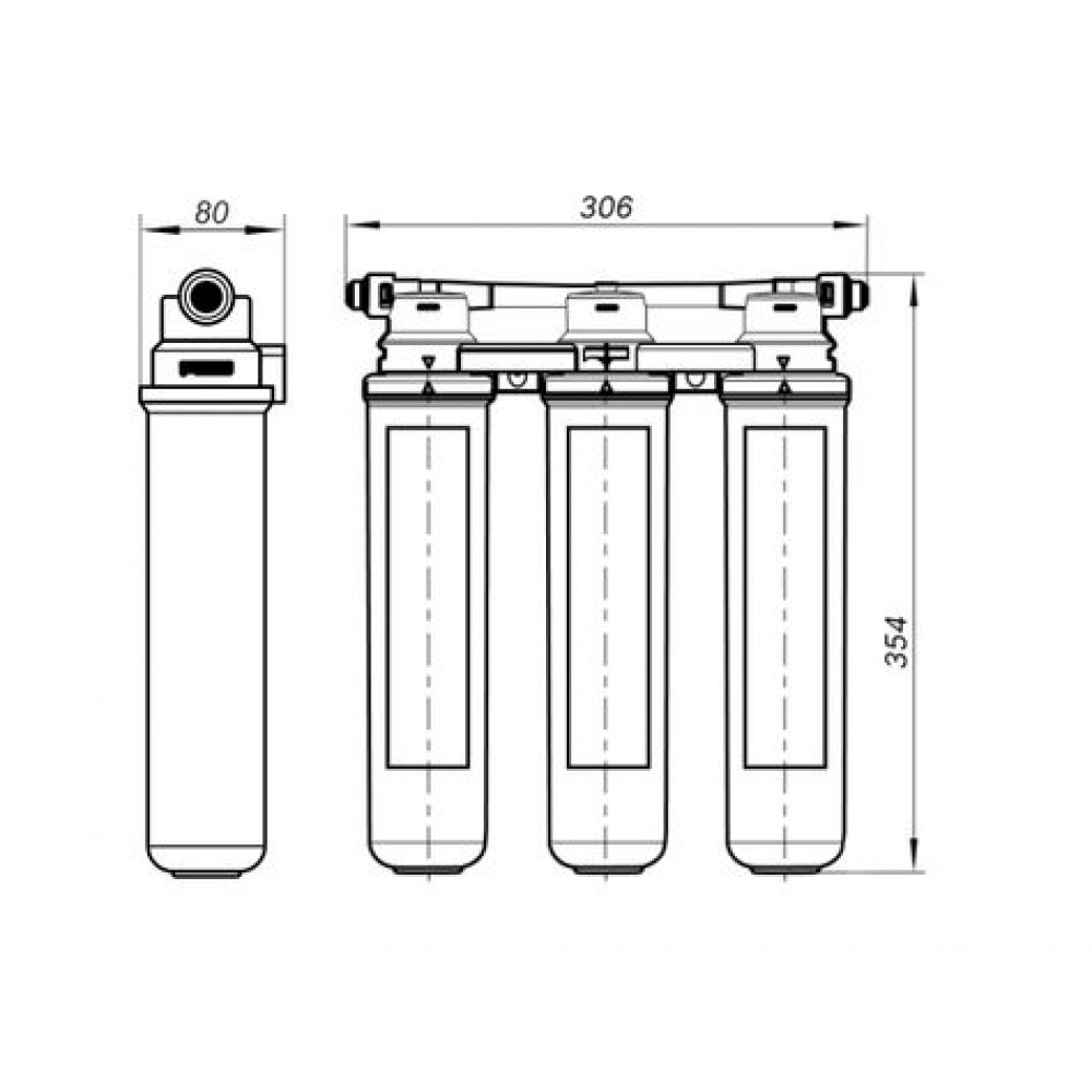 Комплект Lemark Смеситель LM3074C для кухни с гибким изливом + Фильтр BASIC для очистки воды от хлора и вредных примесей (LM3074C085)