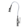 Смеситель для кухни Lemark с гибким изливом (LM5082S-White)