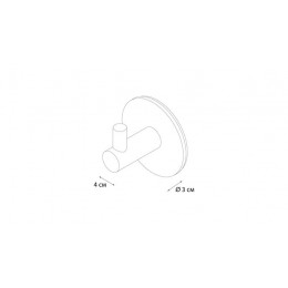 Крючок 3M - 2 штуки, черный Fixsen Equipment (FX-558A)