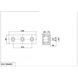 Смеситель для ванны встраиваемый DK Hessen Grimm (DA1384801)