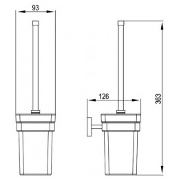 Ершик для туалета Timo Selene (10061/00)