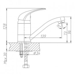 Смеситель для кухни Haiba (HB4503)