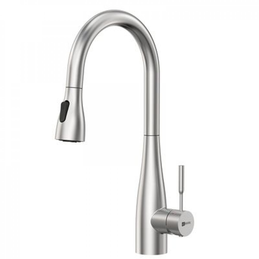 Смеситель Lemark Expert для кухни с выдвижным поворотным изливом (LM5084S)