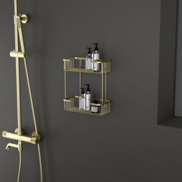 Полка двойная Timo Saona золото матовое (13083/17)