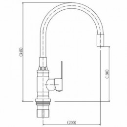 Смеситель для кухни FASHUN (A54401-6)