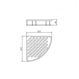 Полка  FASHUN, черный (A7325-7)