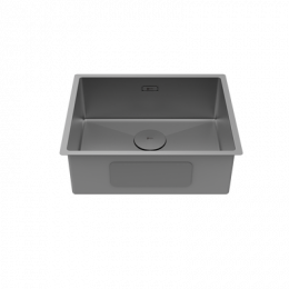 Кухонная мойка Lemark OLANGA 540 прямоугольная из нержавеющей стали цвет: графит (9936127)