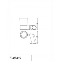 Подстаканник одинарный RUSH Flores (FL08310)