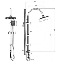 Душевая система ESKO (ST02 ESKO)