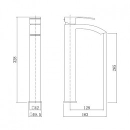 Смеситель для умывальника FASHUN (A51218-8)