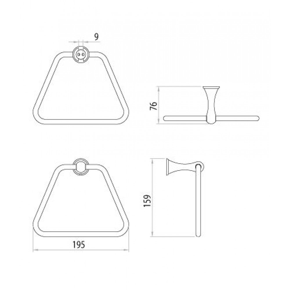 Держатель для полотенец Lemark Standard (LM2135C)