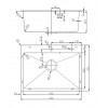 Кухонная мойка D&K нержавеющая сталь графит (DKS604506)