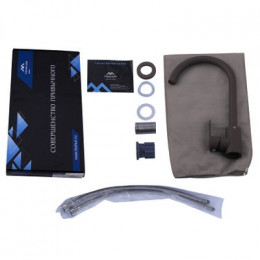 Смеситель для кухни FASHUN темно-серый фактурный (A54001N-38)