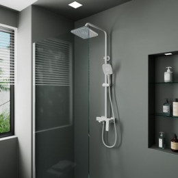 Душевая система с изливом RUSH Thira (TR3635-50White)