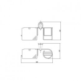 Бумагодержатель FASHUN с крышкой и пеналом под освежитель воздуха хром (A1503-1)