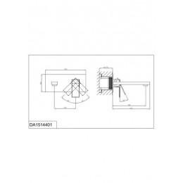 Смеситель D&K для раковины встраиваемый настенный Bayern.Liszt (DA1514405)