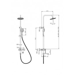 Тропическая душевая система RUSH Socotra (ST4235-20)