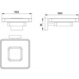 Мыльница Timo Selene (17022/17) золото матовое