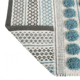 Коврик для ванной 1-ый mix (голубой+графит+белый+серый), 50х80см  (FX-8030Y)