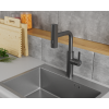 Смеситель для кухни с выдвижной лейкой RUSH Tinos (TI3732-18Grey)