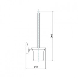 Ершик FASHUN хром (A1610)