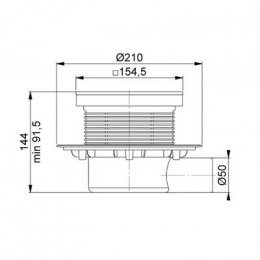 Трап с мультисифоном BETTOSERB 15х15 (13000085B)