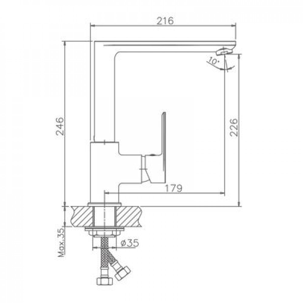 Смеситель для кухни Haiba (HB70505-8)