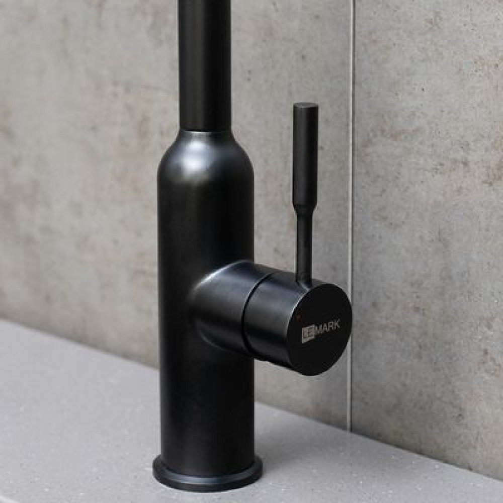 Смеситель Lemark Expert для кухни с поворотным изливом (LM5079BL)