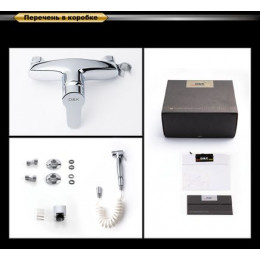 Смеситель с гигиеническим душем встраиваемый DK Rhein Marx (DA1394541)