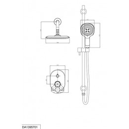 Душевой комплект встраиваемый DK Rhein Marx (DA1395701)