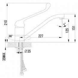 Смеситель для кухонной мойки Lemark Project (LM4604C)