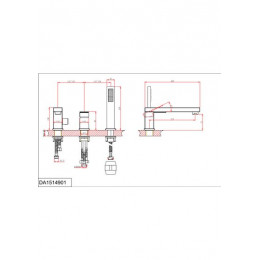 Смеситель D&K на борт ванны Bayern.Liszt (DA1514901)