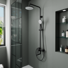 Душевая система, черный, D&K Bayern.München (DA1563705B18)