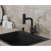 Смеситель для кухни с поворотной лейкой RUSH Tinos (TI3732-17Black)