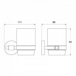 Подстаканник одинарный IDDIS Gezanne (L093)