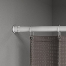 Карниз для ванной комнаты IDDIS Elegante 110-200 см, белый матовый (SRW0120i14)