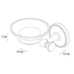 Мыльница FIXSEN ADELE стекло (FX-55008)
