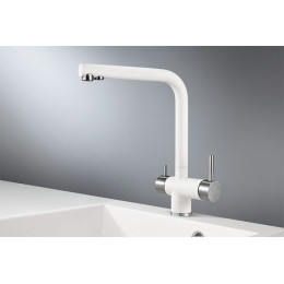 Смеситель для кухни GRANULA (2305, АРКТИК (БЕЛЫЙ))