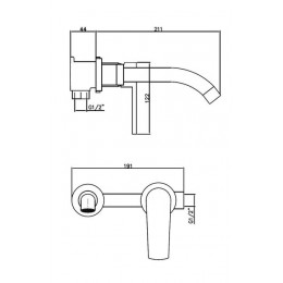 Смеситель для раковины ESKO (SM28 CR)