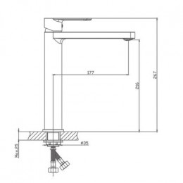 Смеситель для раковины Haiba (HB11617)