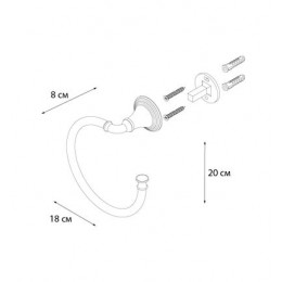 Полотенцедержатель FIXSEN Best полукольцо (FX-71611)
