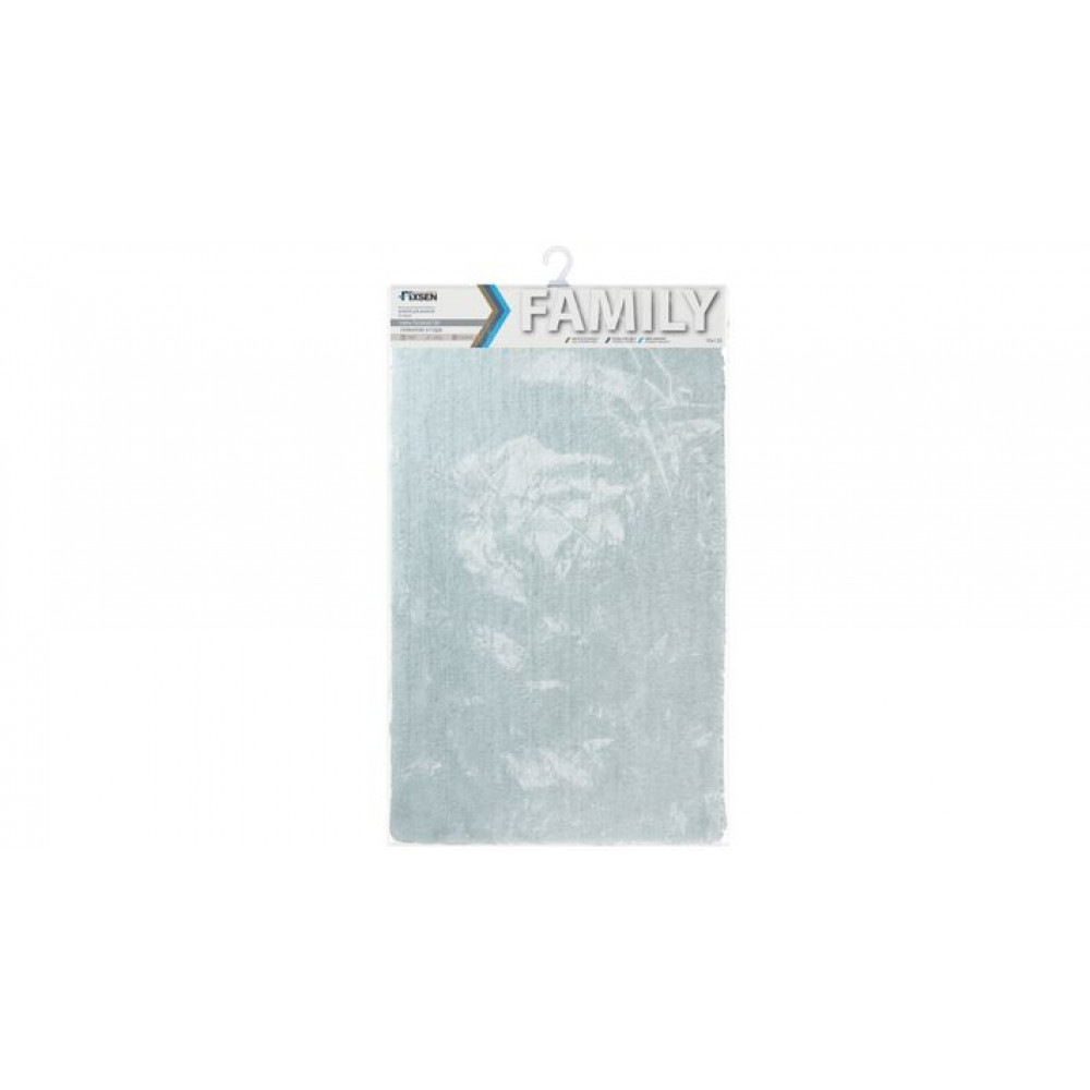 Коврик для ванной Fixsen Family, голубой, 1-ый (70х120 см), (FX-9003C)