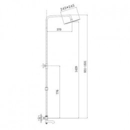 Душевая система с термостатом Haiba (HB2422)